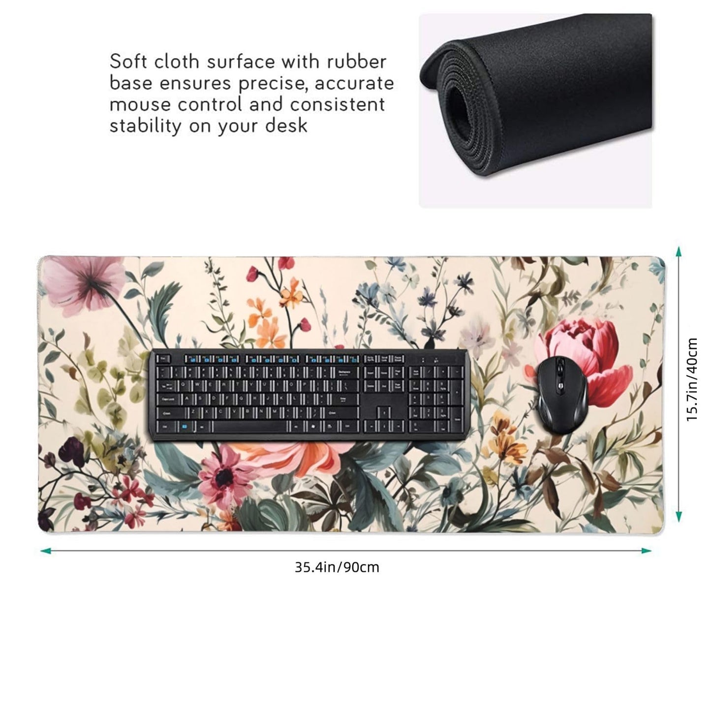 35.4 x 15.7 in, Waterproof XXL Large Mouse Pad for Desk, Extended Keyboard Mouse Mat for Computer