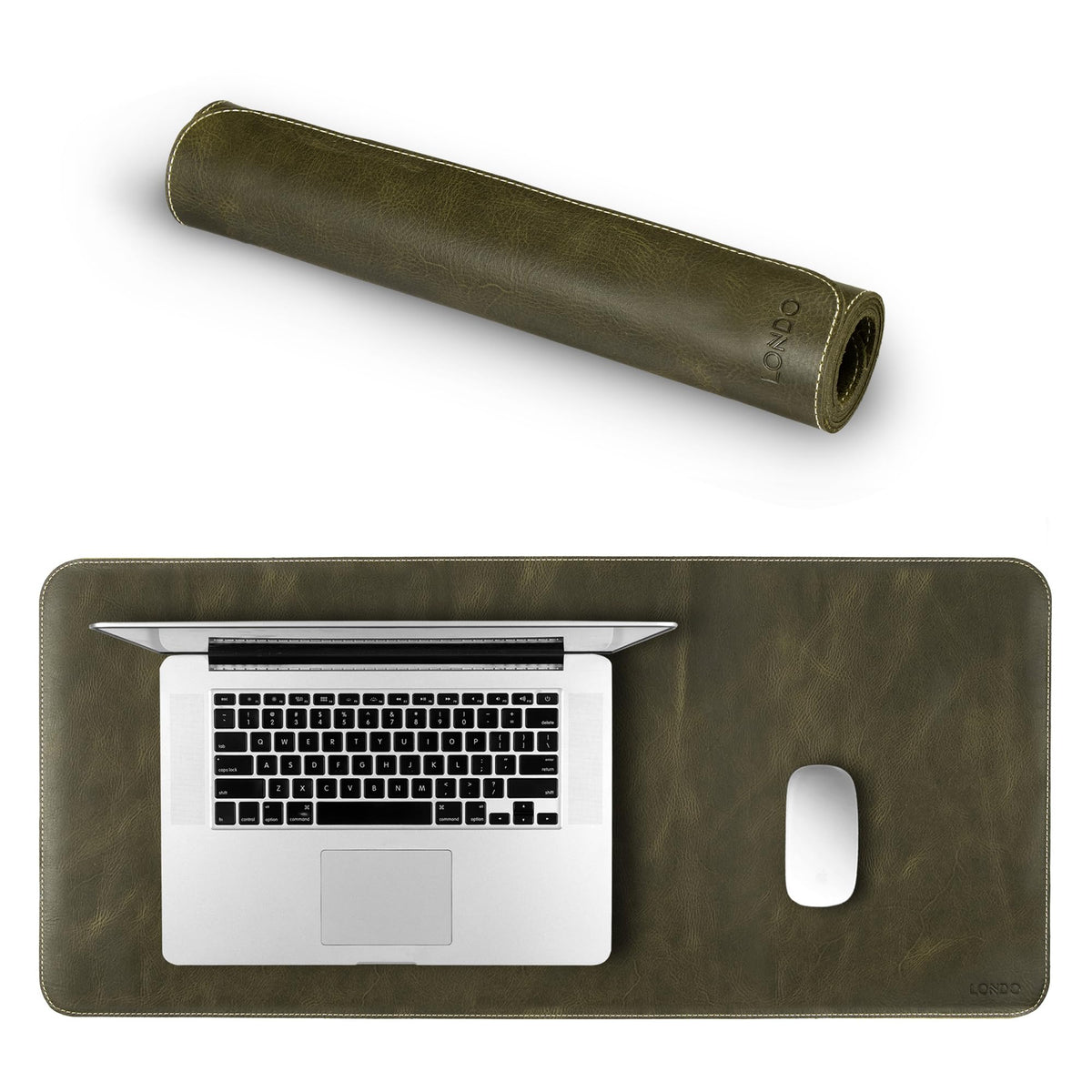 Londo Top Grain Leather Extended Mouse Pad – Large Desk Mat for Office & Gaming, Smooth Writing