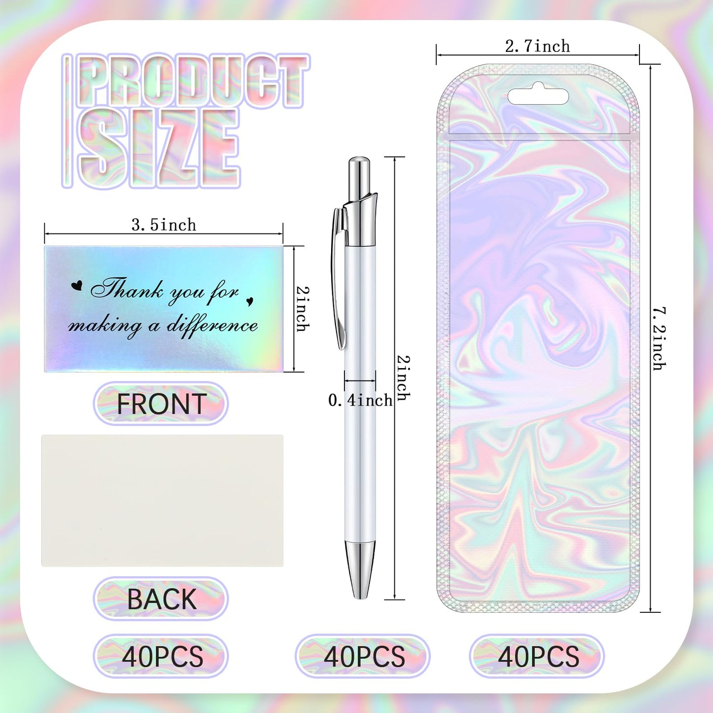 Yexiya 120pcs Sublimation Blank Pens Heat Transfer DIY Kit Shrink Bags