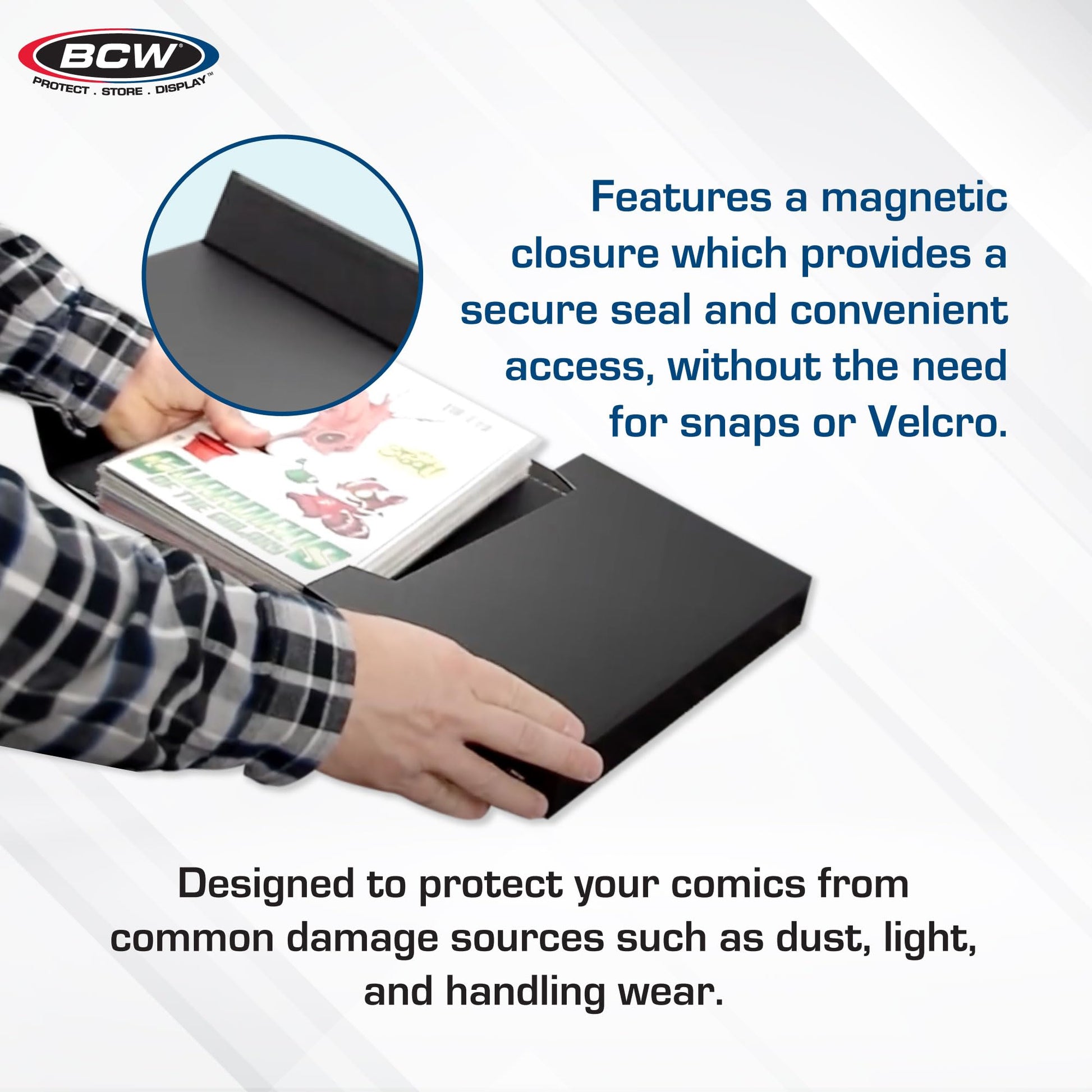 BCW Comic Book Stor-Folio Travel Cases, Holds 15 Bagged Comics, 2 Pack