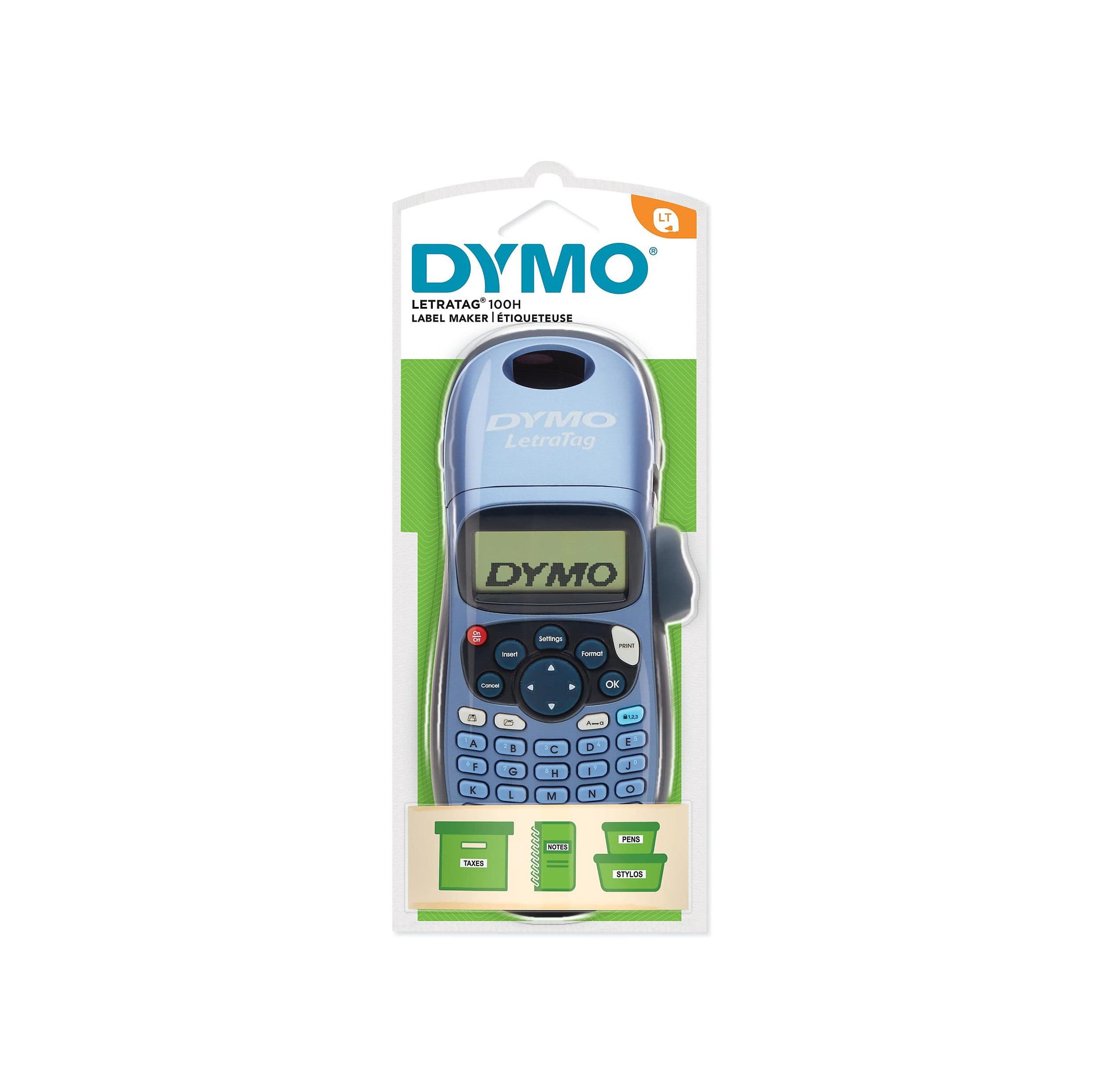 Dymo S0883990 LetraTag Handheld Label Maker, ABC Keyboard Label Printer with Easy-to-Use, 13
