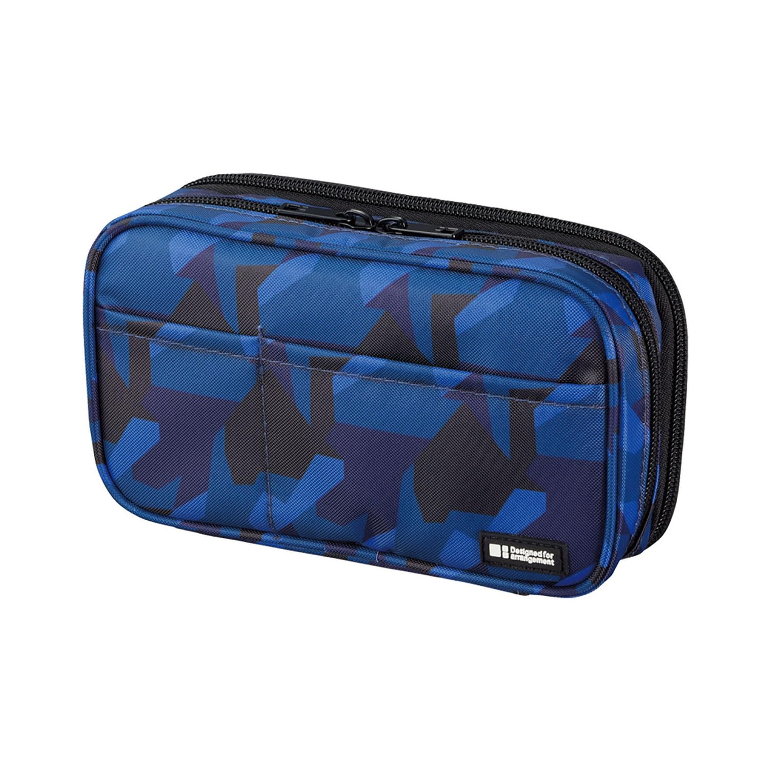 LIHIT LAB Large Capacity Double Zipper Pencil Case For School Office College, Big Capacity 6