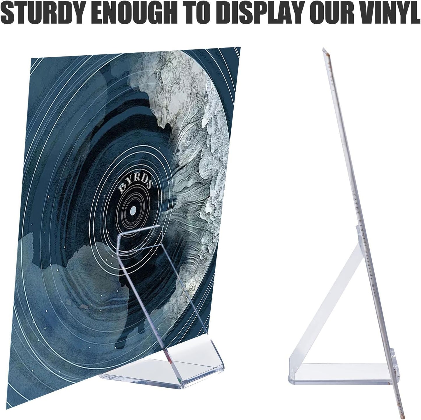 Kalami 3 Pack Vinyl Record Stand Display Album LP Cover
