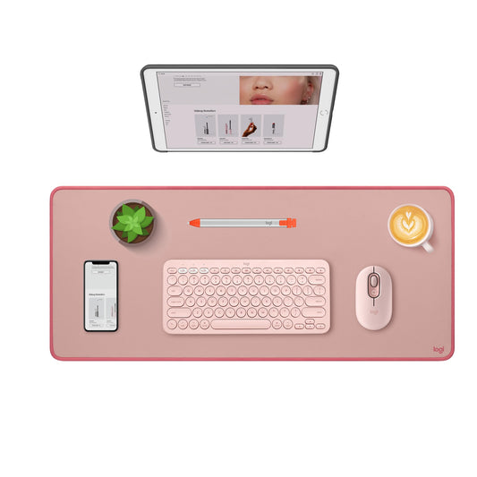 Logitech Studio Series Desk Mat Large 28x12 Inches - Darker Rose