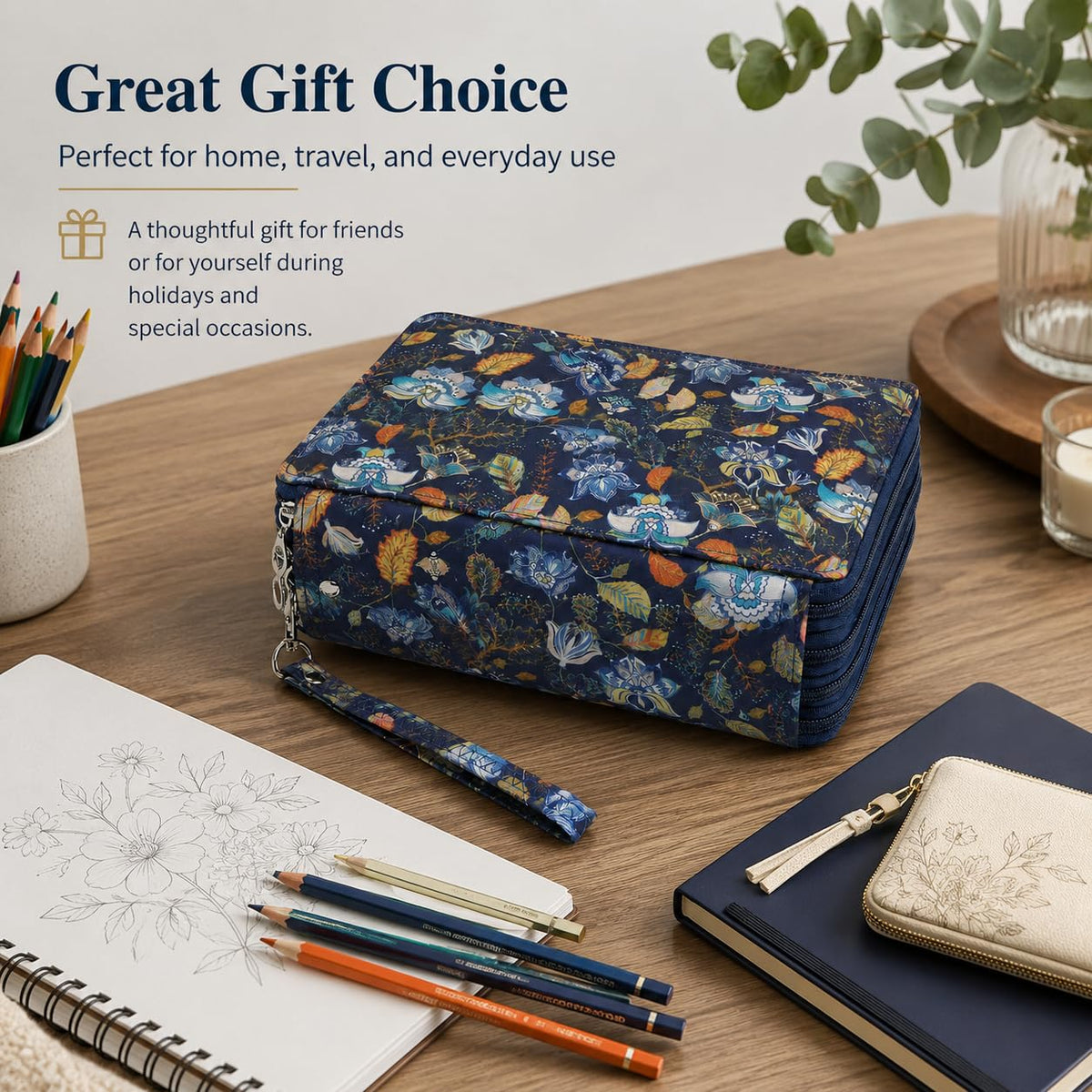 Lbxgap 184 Slots Colored Pencil Case Organizer, 4 Layer Bag