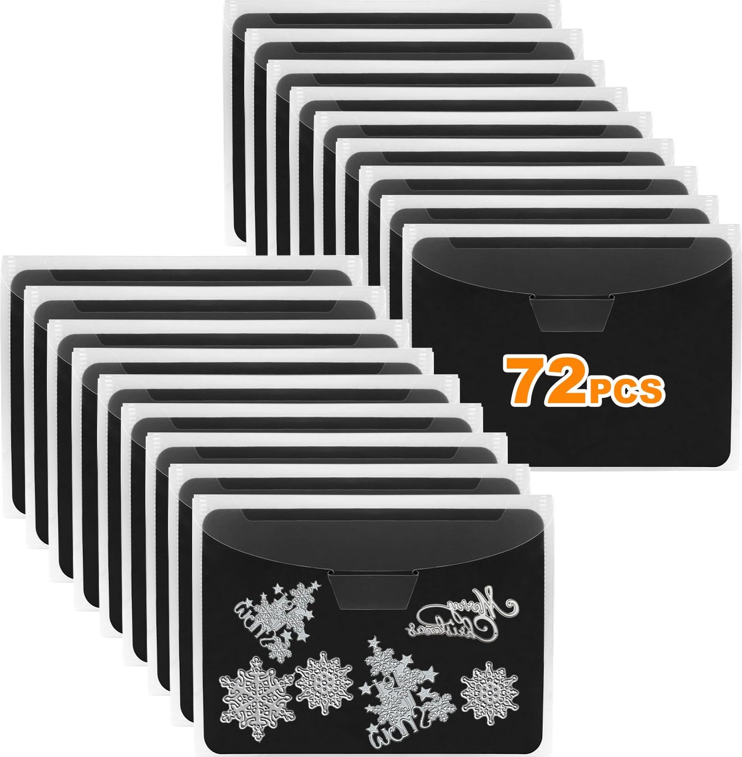 UNIMEIX 72 Pcs Magnetic Sheets for Die Storage Stamp and Die Storage Pockets Die Cut Storage for