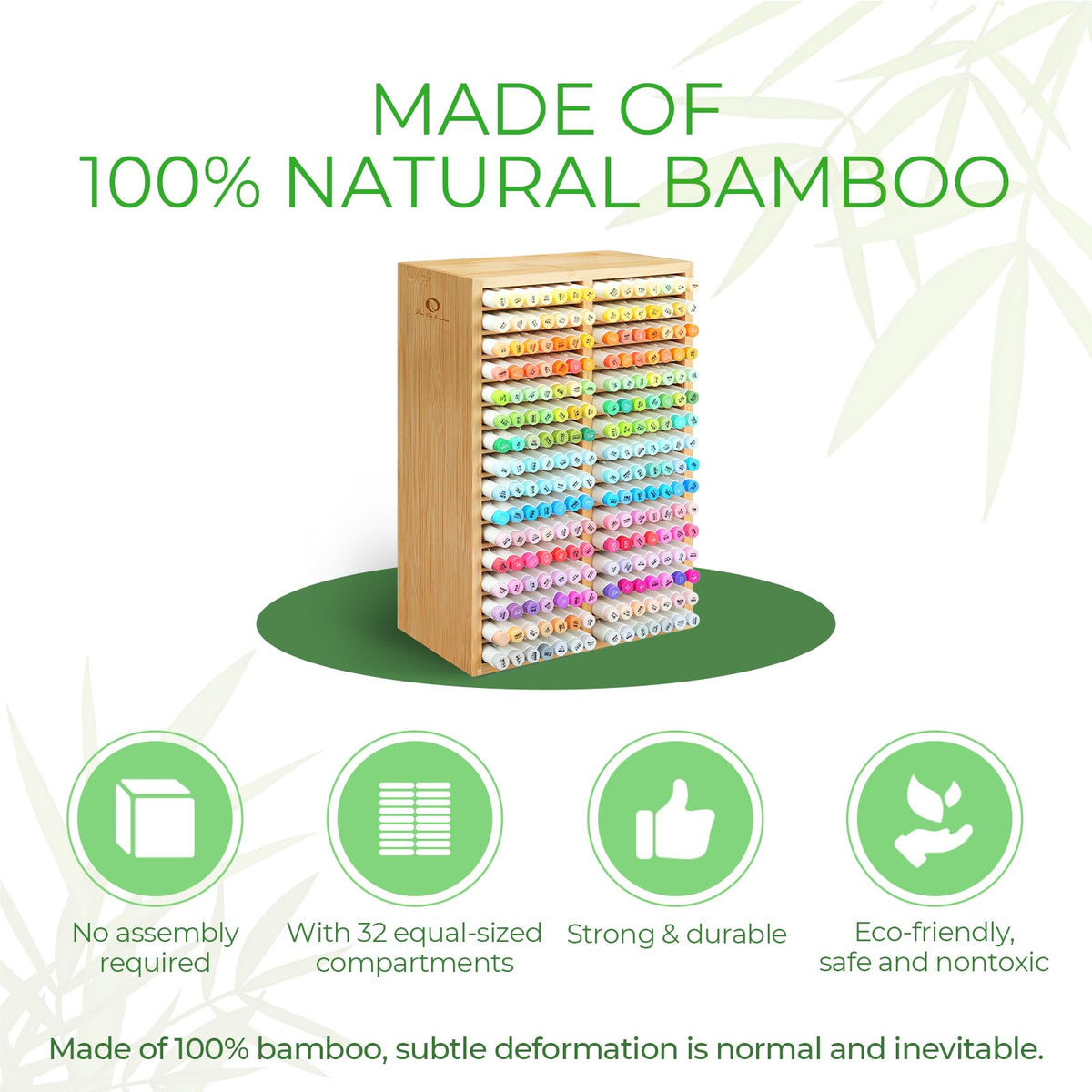 Ohuhu Bamboo Marker Organizer Hold 224 Markers for Honolulu Oahu Series