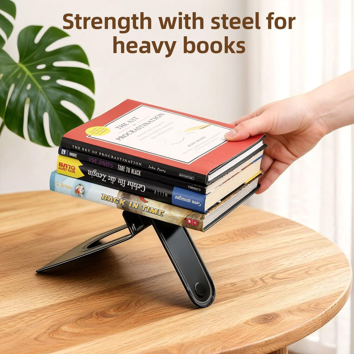 HappyHapi 14 Pairs Book Ends, Heavy Duty Bookends for Shelves, Black