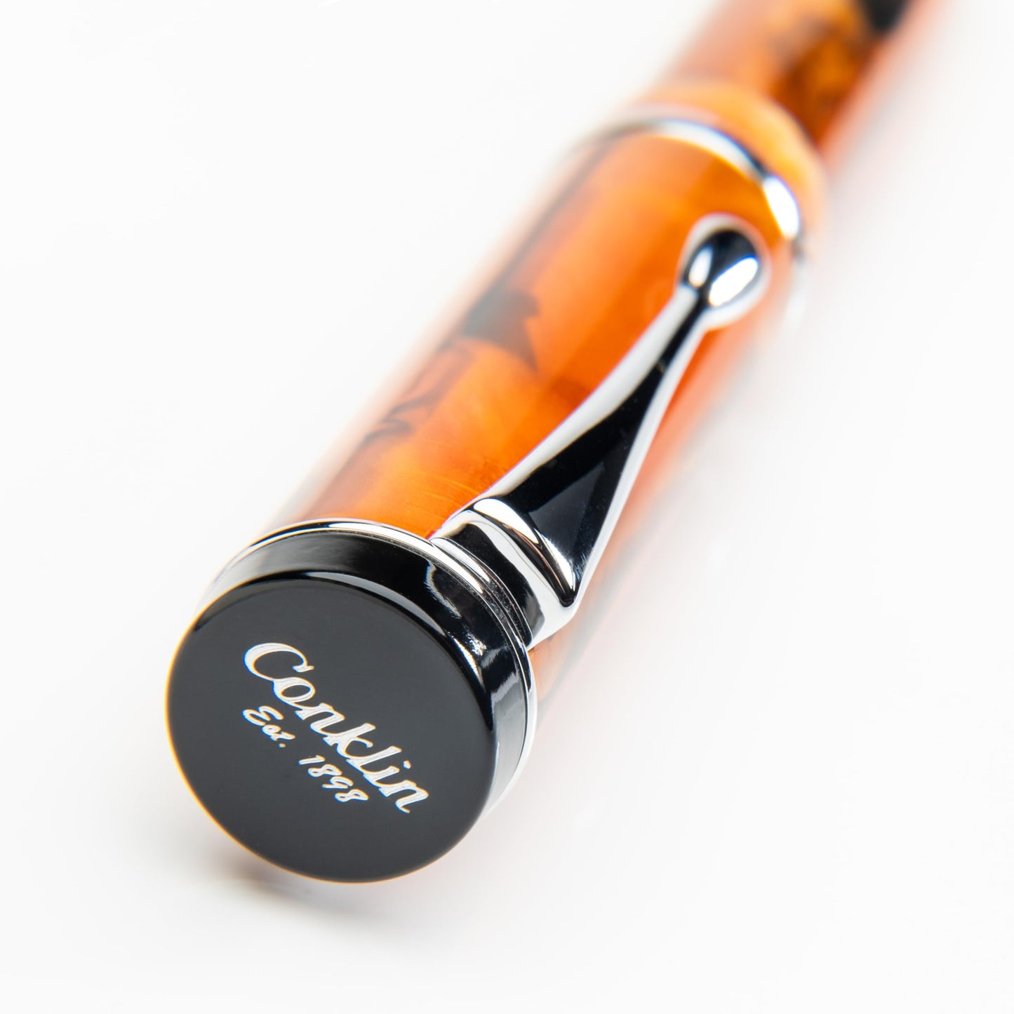 Conklin Duragraph Ballpoint Pen in Amber – Luxury Writing Instrument with Warm Amber Finish, Best