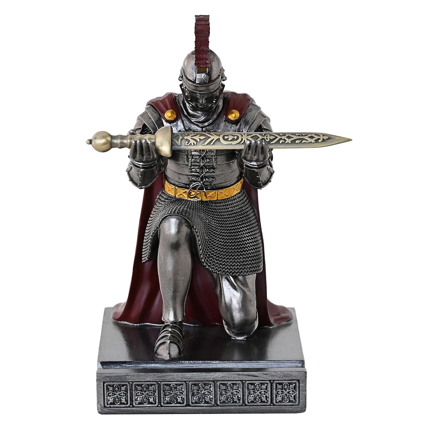 Roman Praetorian Prefect Warrior Knight Pen Holder Desk Ornament Iron