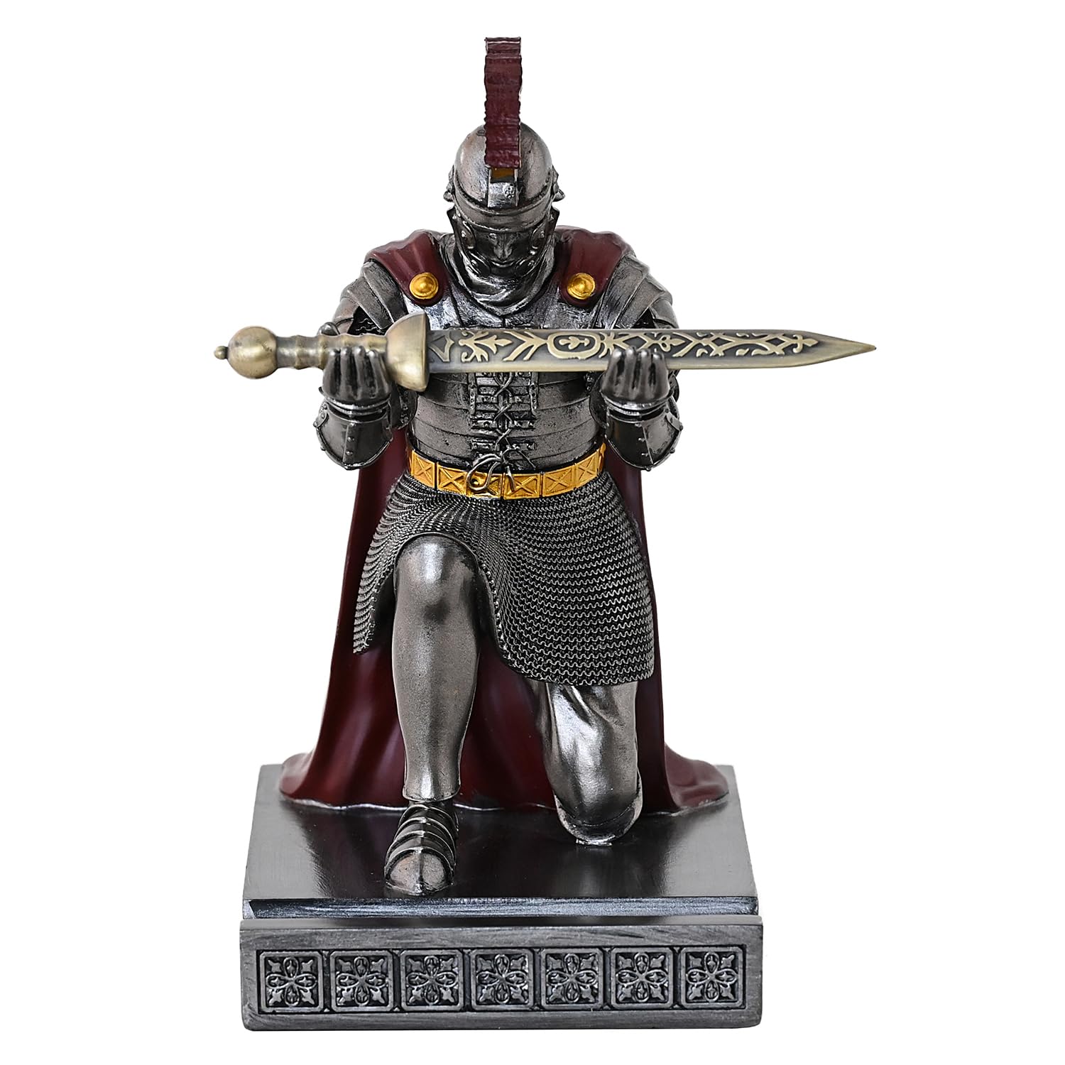 Roman Praetorian Prefect Warrior Knight Pen Holder Desk Ornament Iron