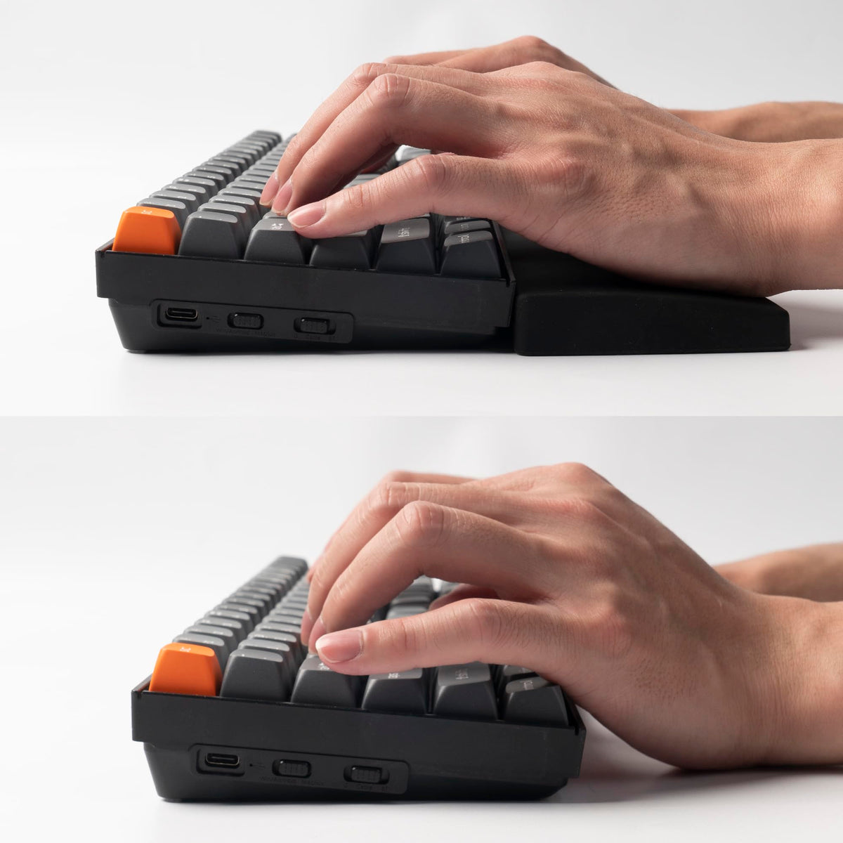 Keychron 12.48" Silicone Wrist Rest for 75% Compact Mechanical Keyboards, Ergonomic Palm Support