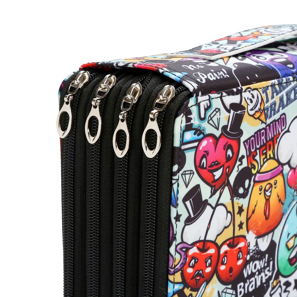 Lbxgap 300 Slots Colored Pencil Case Organizer, 4 Layer Bag