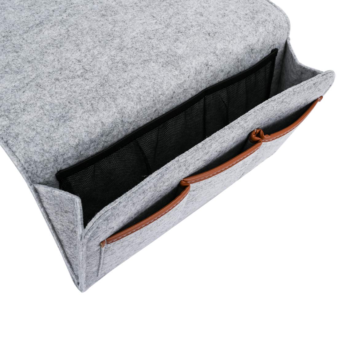 Zafit Bedside Caddy, 6 Pockets Large Size Bedside Storage Organizer Bedside Organizer Caddy for