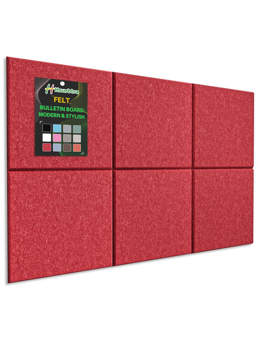 Hsurbtra Large Cork Board for Wall 36 x 24 Inch, 6 Pack Felt Bulletin Notice Board with Pushpins