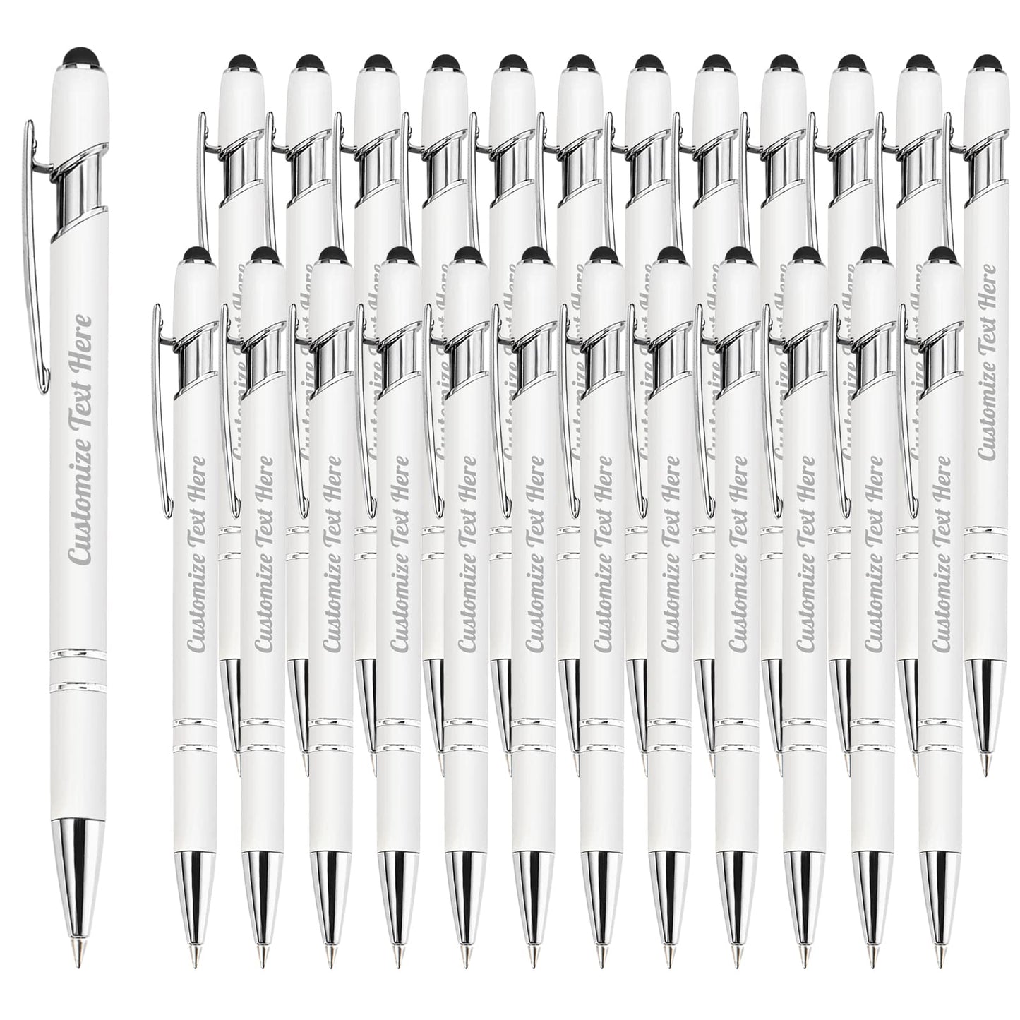 Up to 500 Personalized Pens Bulk Custom Ballpoint Pens with Business Name Message Logo, Customized