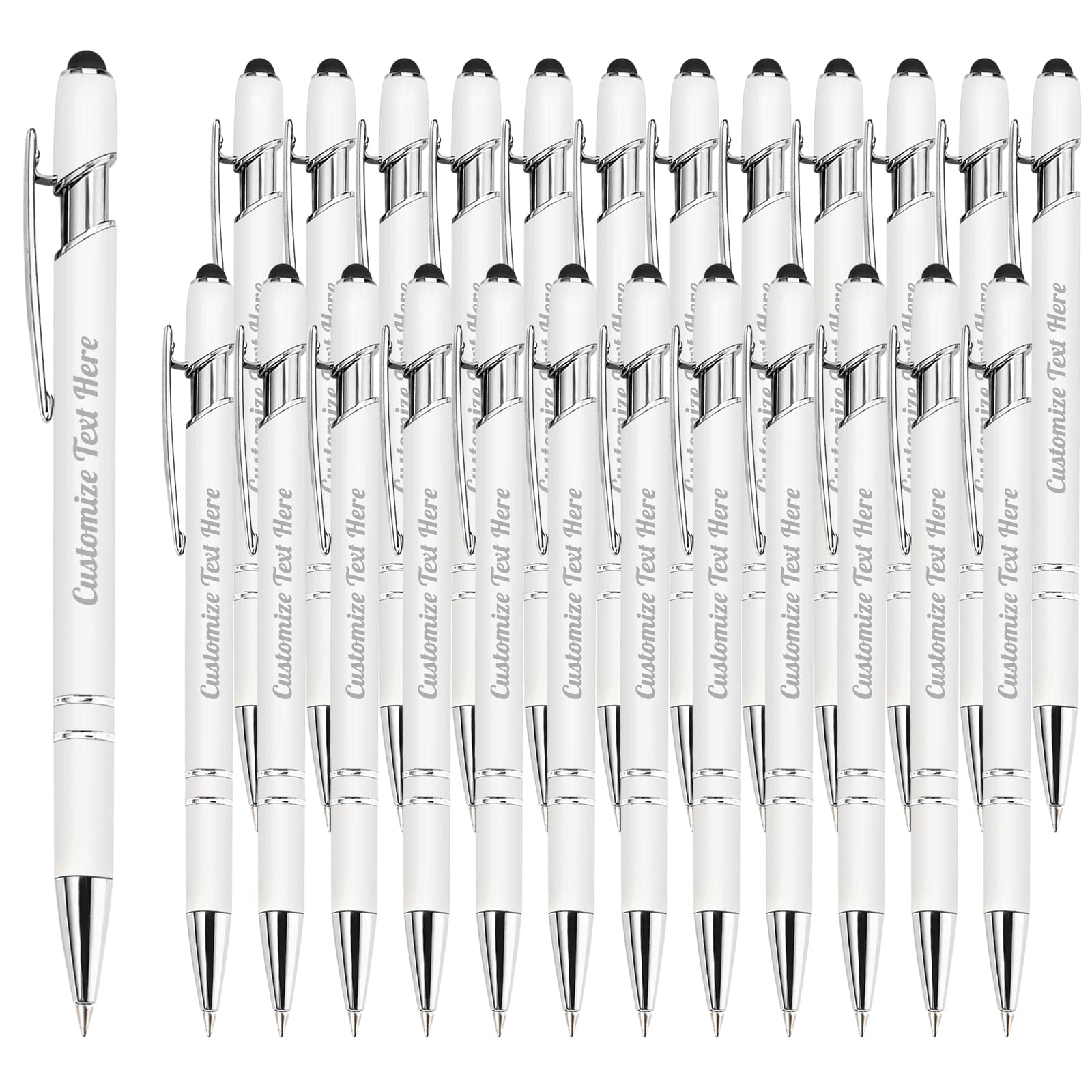 Up to 500 Personalized Pens Bulk Custom Ballpoint Pens with Business Name Message Logo, Customized