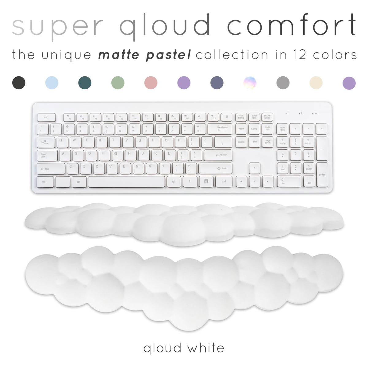 Cloud Keyboard Wrist Rest – Create-ables Qloud Cloud Wrist Rest for Computer Keyboard and Mouse