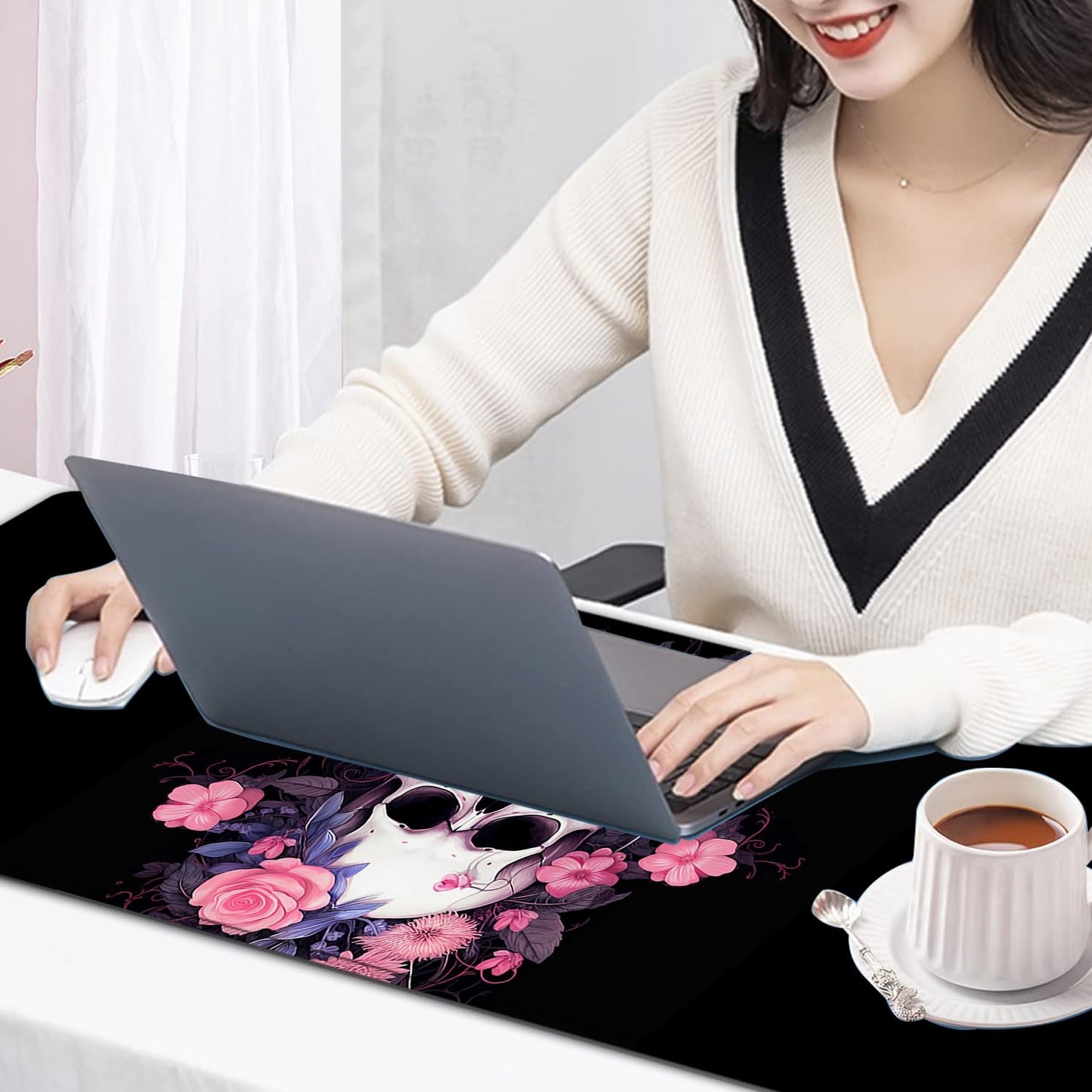 Large Mouse Pad, 31.5 x 11.8in Extended Gaming Mouse Pad with Stitched Edges, XXL Mousepad