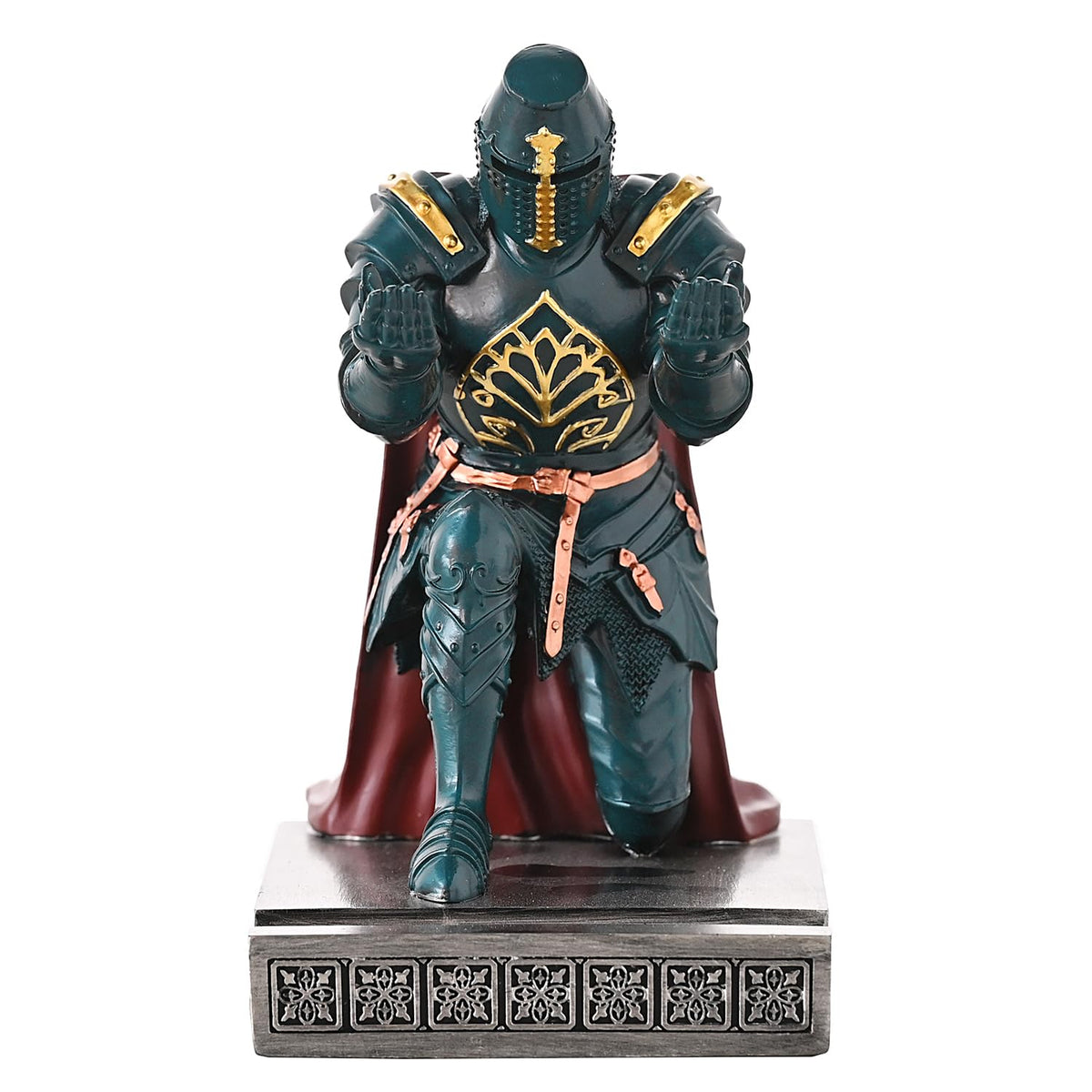 Medieval Templar Vanguard Officer Knight Pen Holder Desk Organizers Green