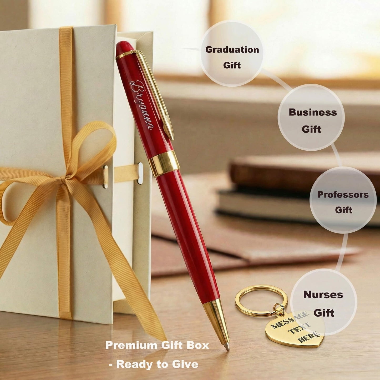 Yastar Personalized Ballpoint Pen Gift Set for Man/Women/Writers/Collection