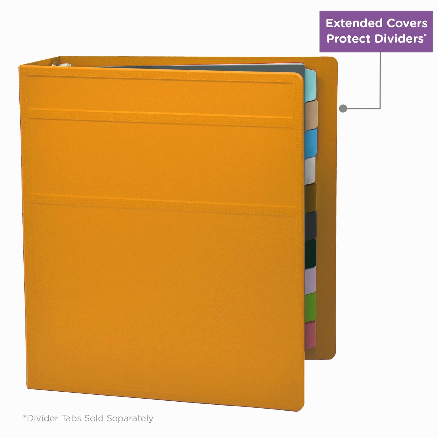 Carstens 2-Inch Heavy Duty 3-Ring Binder - Side Opening, Mango, Durable Plastic, Precision No-Gap