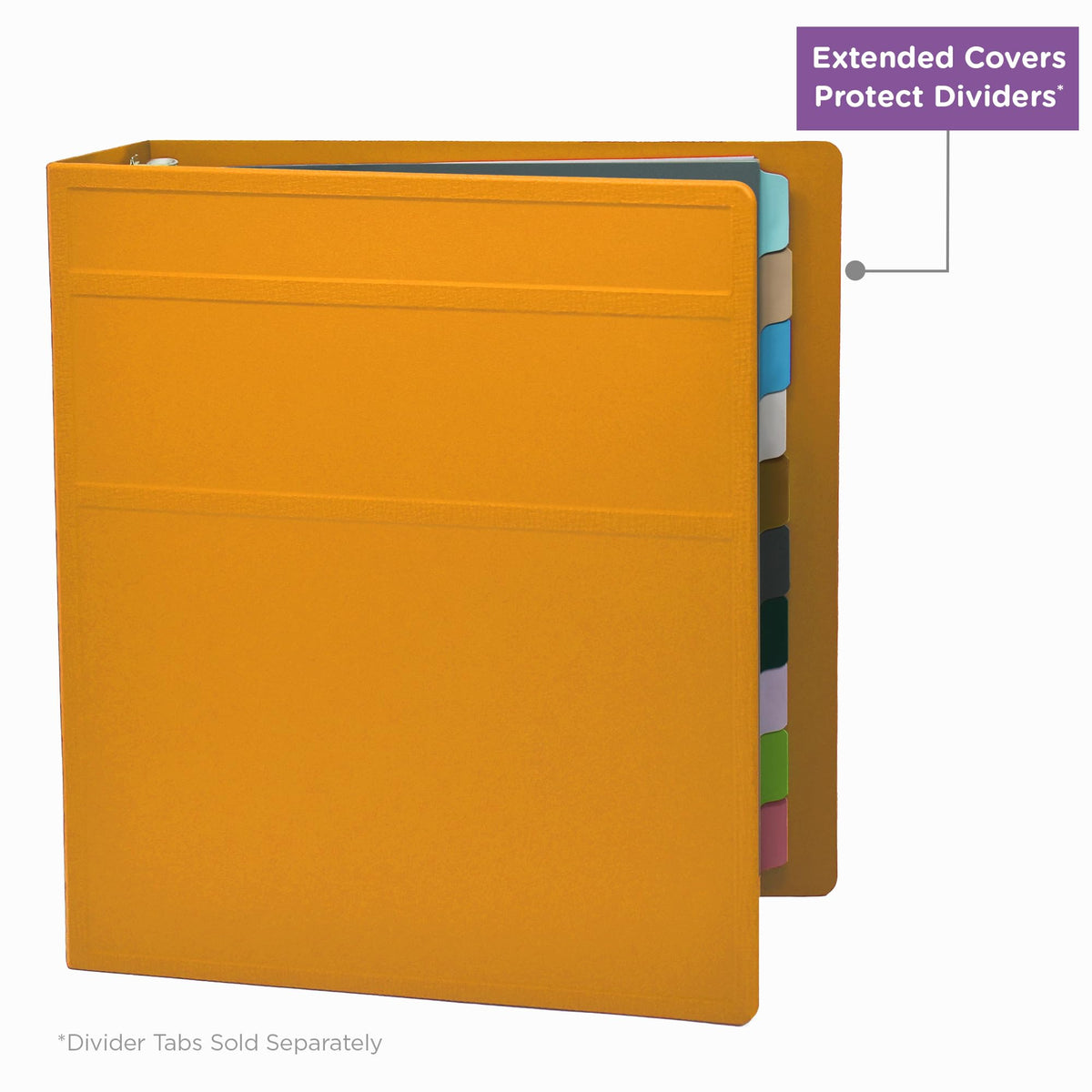 Carstens 2-Inch Heavy Duty 3-Ring Binder - Side Opening, Mango, Durable Plastic, Precision No-Gap