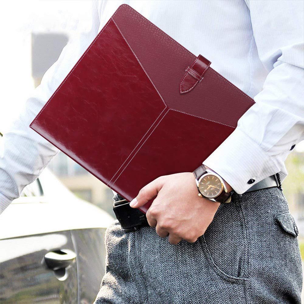 Toplive Padfolio 3 Ring Binder Organizer Business Portfolio Folder for Women, A4/ Letter Size PU
