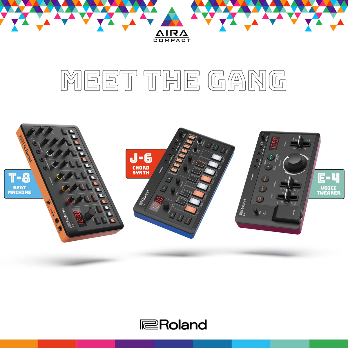 ROLAND CB-RAC AIRA Compact Carrying Case | Custom Case to Protect your E-4 Voice Tweaker, J-6 Chord