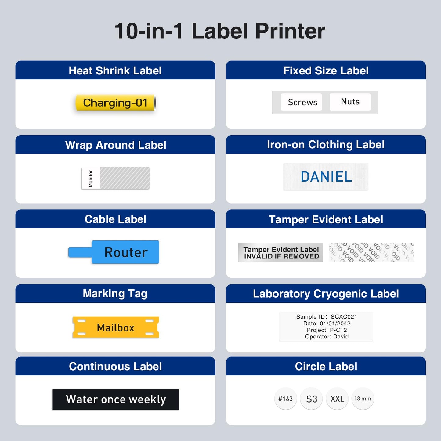 SUPVAN G15M Mini Portable Label Maker Machine with Heat Shrink Tube