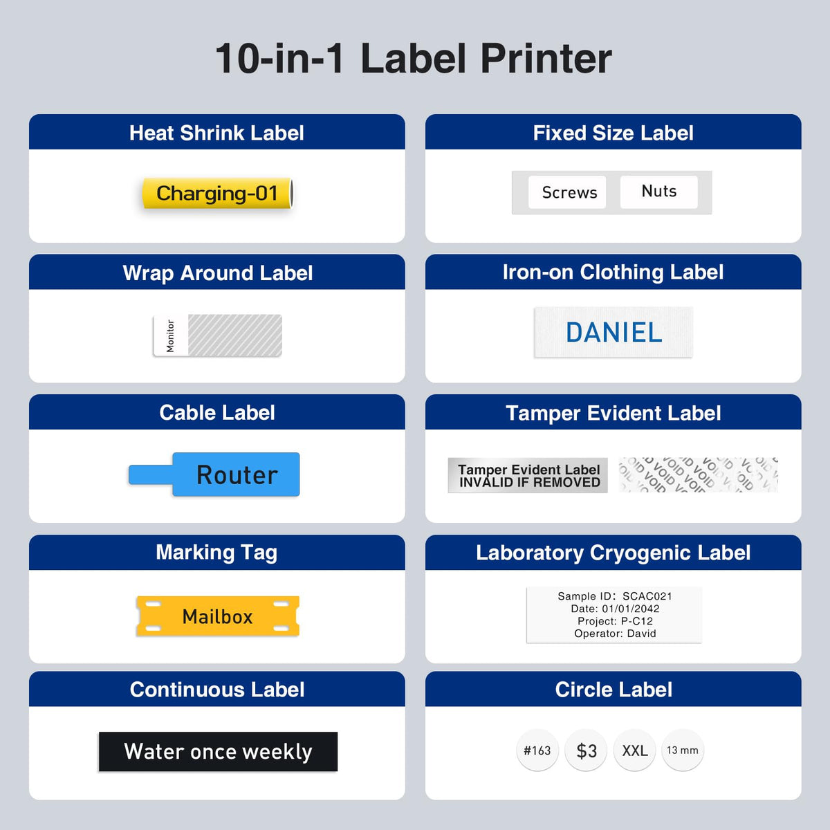 SUPVAN G15M Mini Portable Label Maker Machine with Heat Shrink Tube