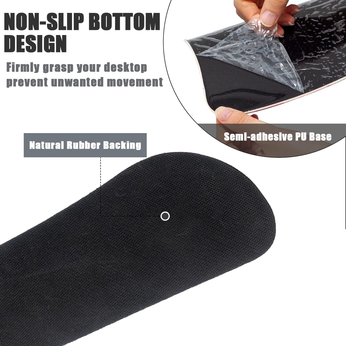 RICHEN Keyboard Wrist Rest and Mouse Pad with Wrist Support, Memory Foam Set for Gaming and Office