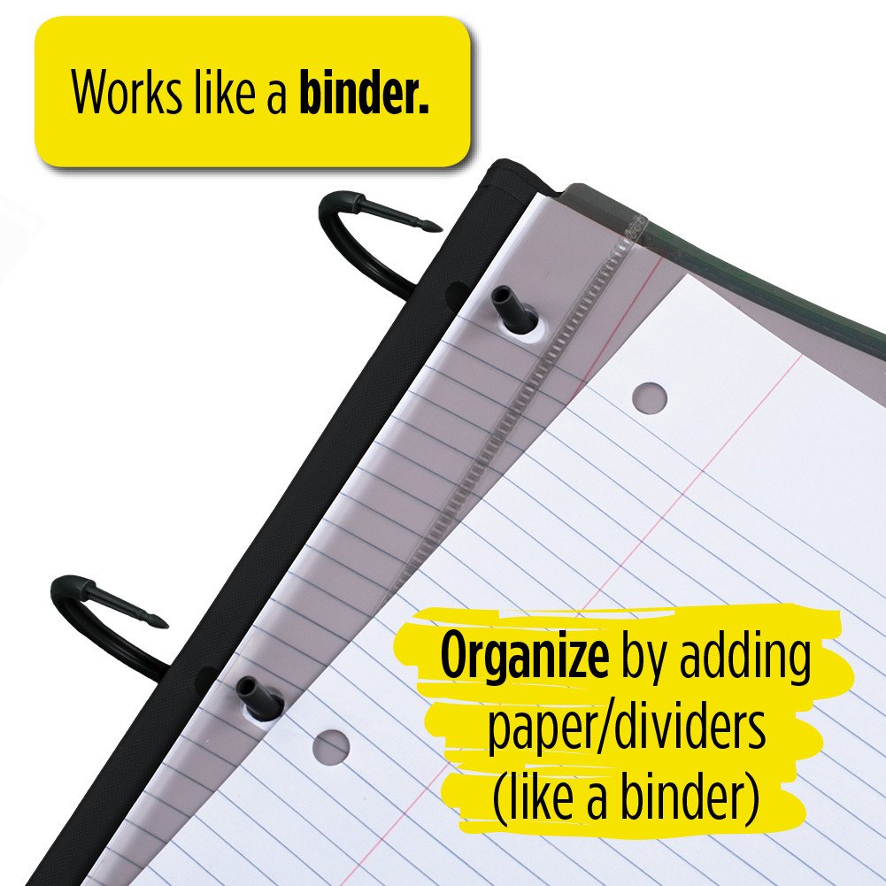Five Star Flex Hybrid NoteBinder, 1 Inch Binder with Tabs, Notebook and 3 Ring Binder All-in-One