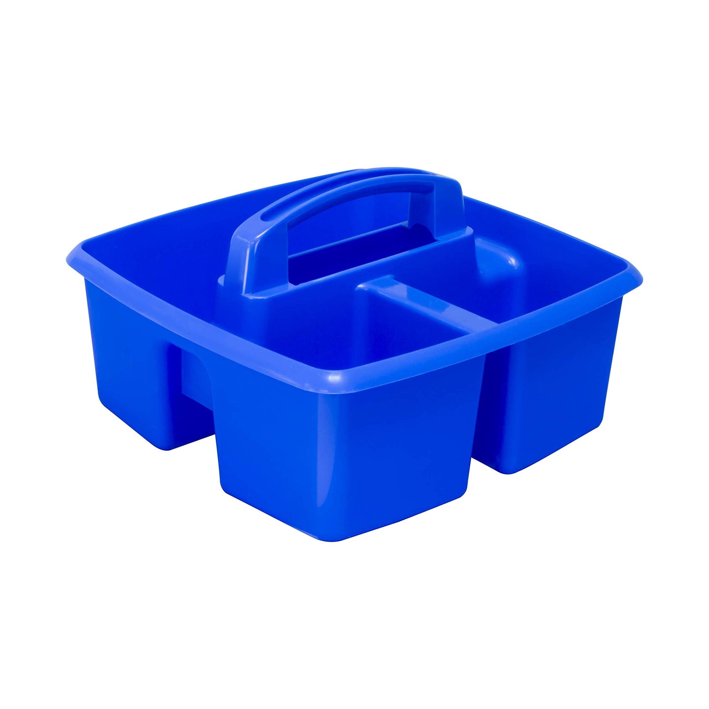 Storex 3-Compartment Small Caddy – Multipurpose Classroom Organizer with Handle, Assorted STEAM