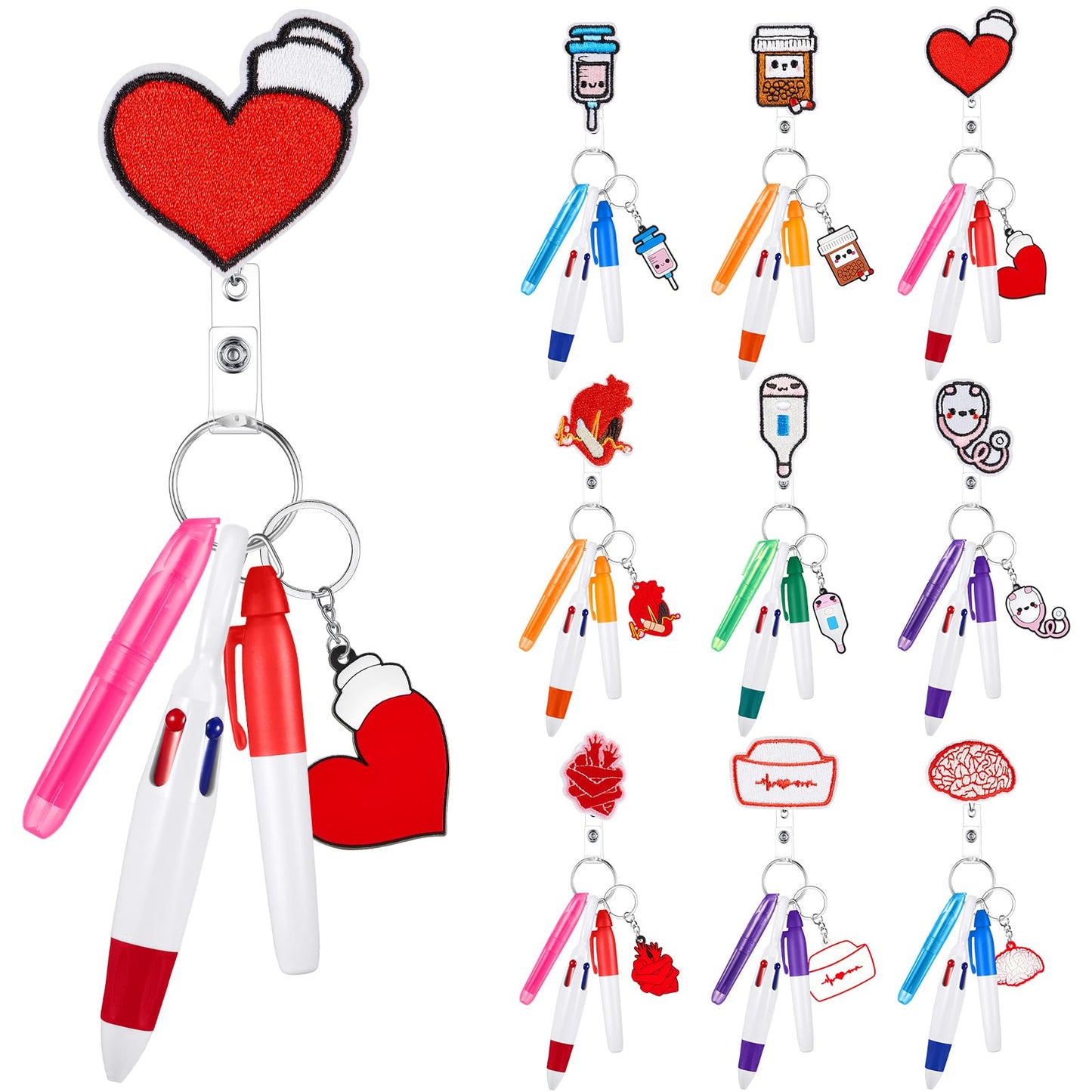 Henoyso Nurse Badge Reel Bulk,54 Pcs,Stylish
