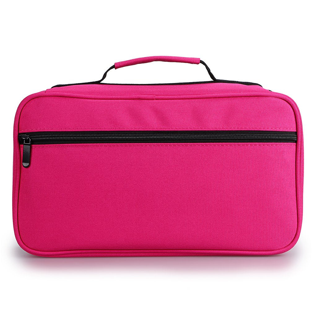 BTSKY Art Marker Carrying Case Lipstick Organizer-60 Slots Canvas Zippered