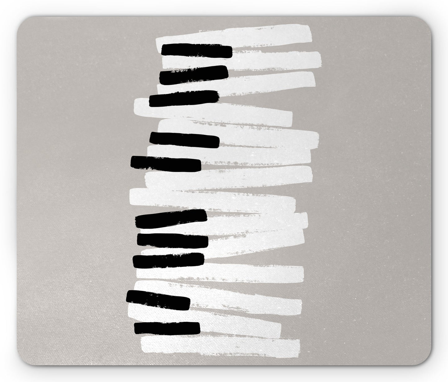 Lunarable Piano Mouse Pad, Doodle Style Keyboard Pattern Abstract Contemporary Design Classical