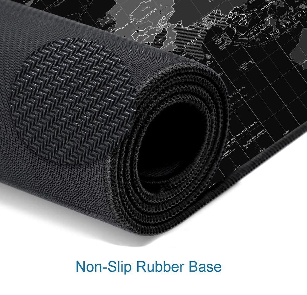SANWUMIAN Large Gaming Mouse Pad with Stitched Edges, Desk Mat Extended Keyboard Pad, Non-Slip