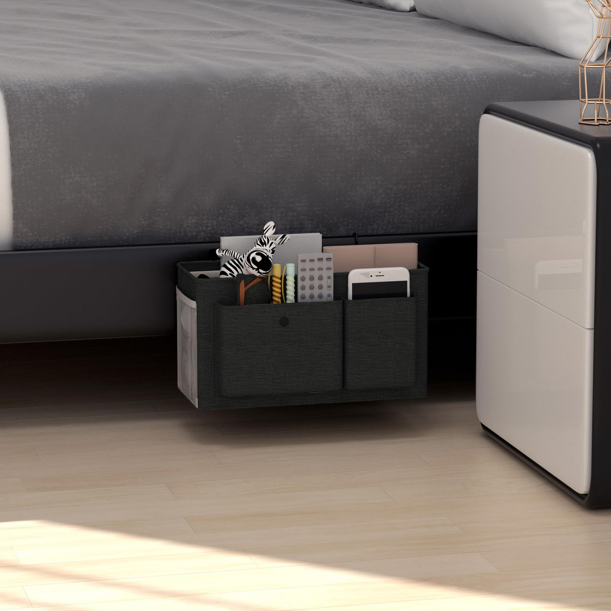 Bedside Caddy Bedside Storage Hanging Organizer for Bunk Dorm Bed Rail