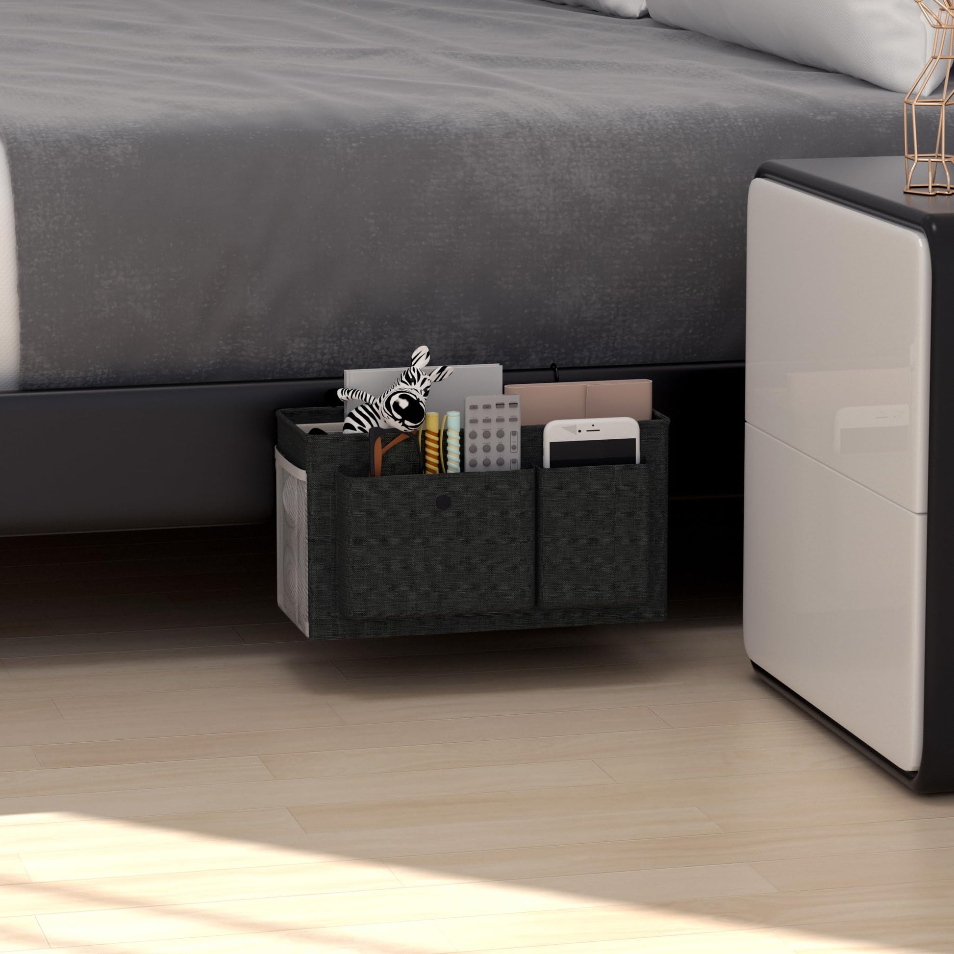 Bedside Caddy Bedside Storage Hanging Organizer for Bunk Dorm Bed Rail