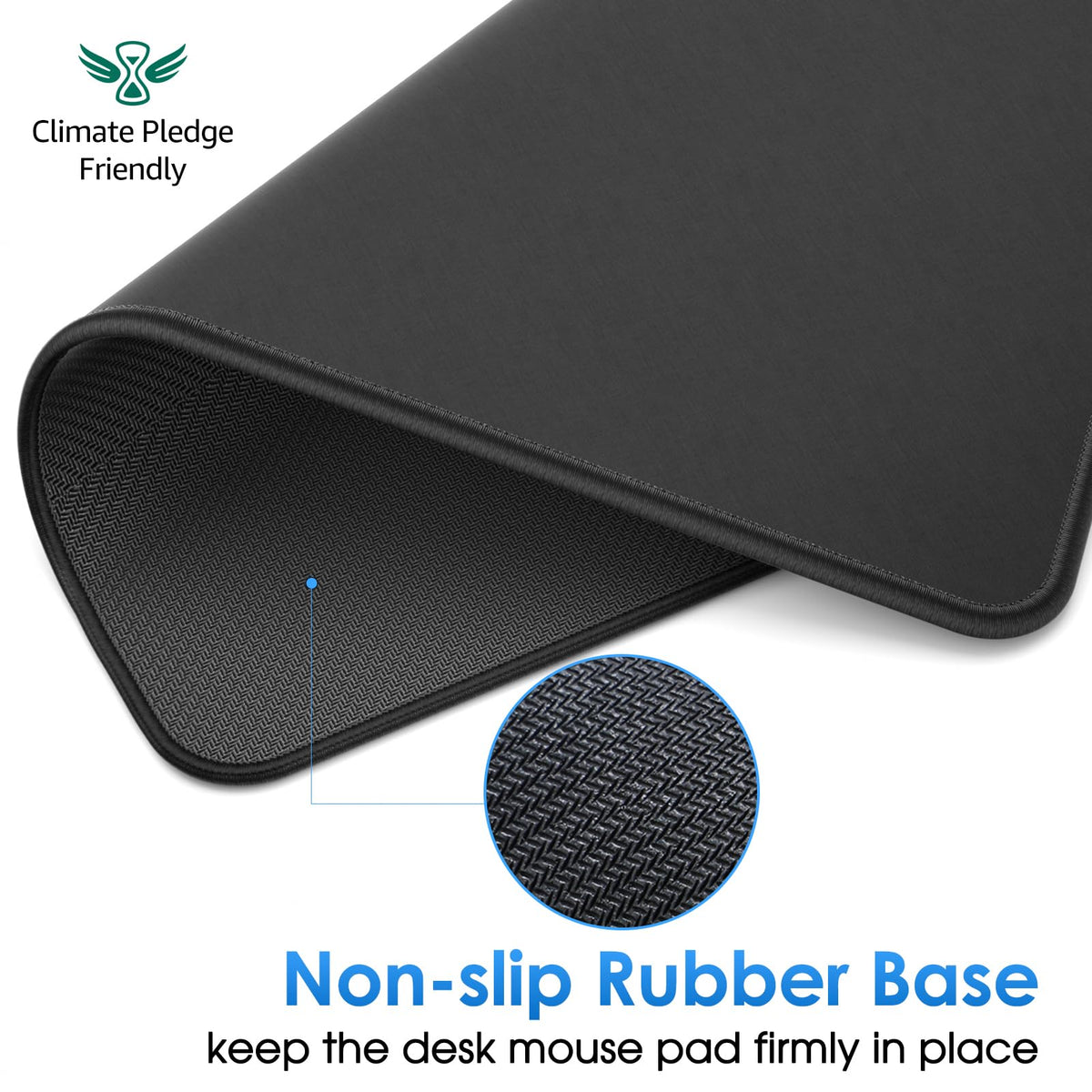 KTRIO 10 Pack Mouse Pads, Black Computer Mousepad for Desk, 11 x 8.5 in