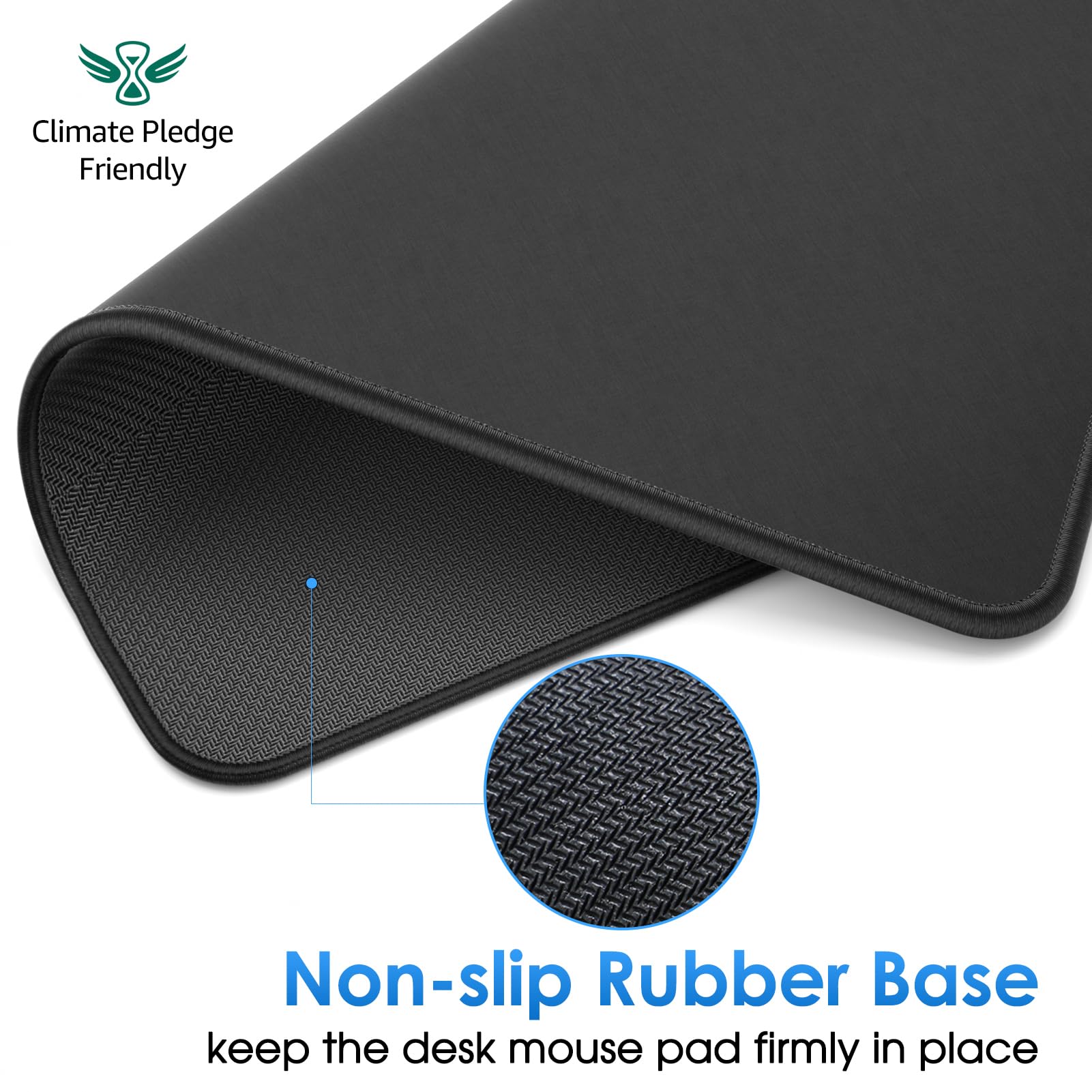 KTRIO 10 Pack Mouse Pads, Black Computer Mousepad for Desk, 11 x 8.5 in