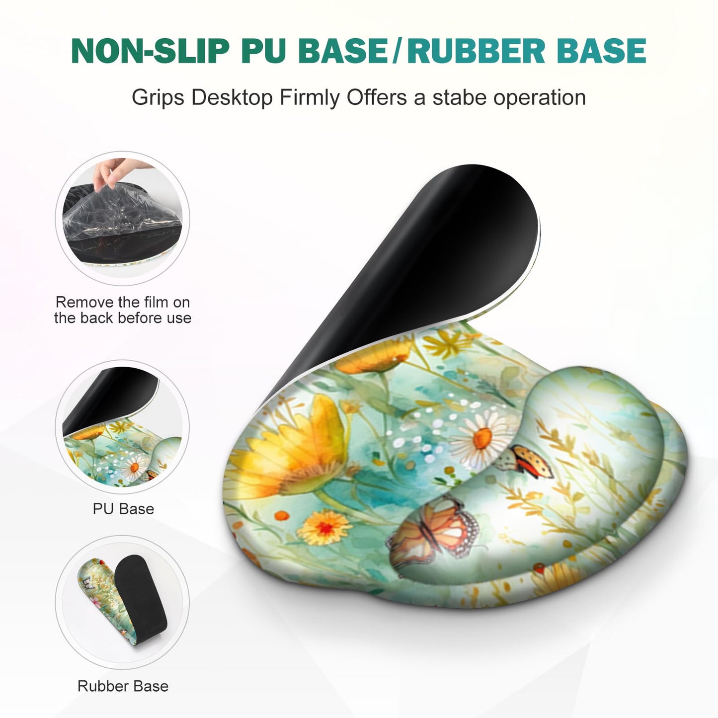 Gaming Mouse Pad, Large Desk Mat, Cute Desk Pad Protector 4in1 XXL Mousepad