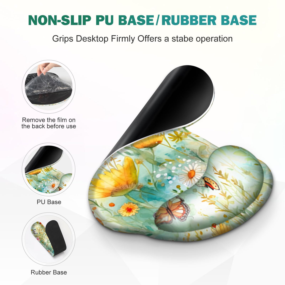 Gaming Mouse Pad, Large Desk Mat, Cute Desk Pad Protector 4in1 XXL Mousepad