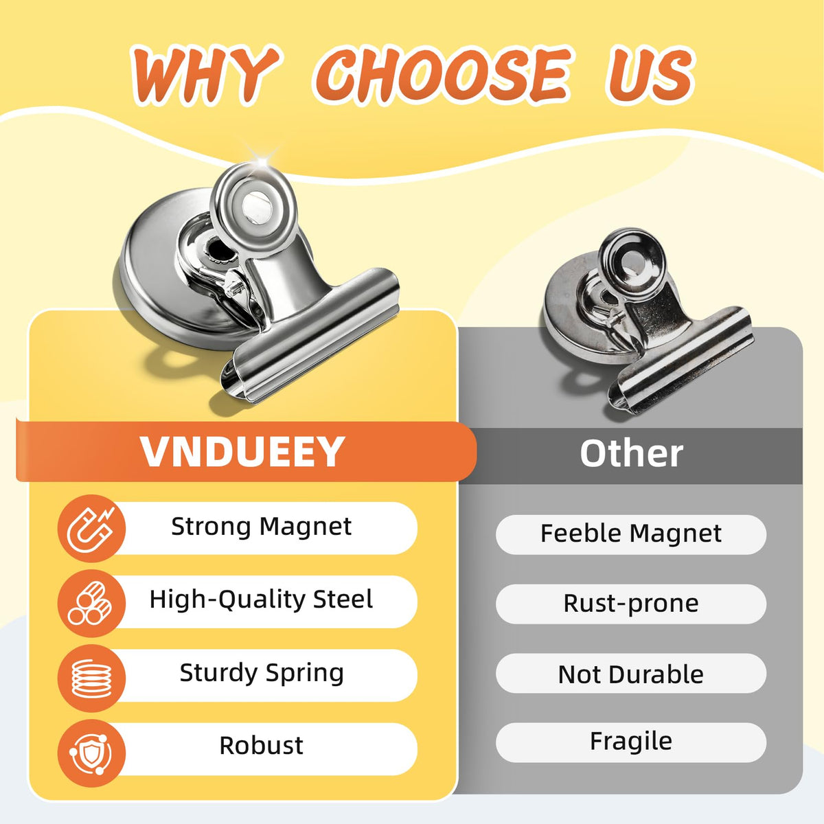 VNDUEEY 140 Pack Fridge Magnets Refrigerator Magnets, Strong Magnetic Clips Heavy Duty, Magnet