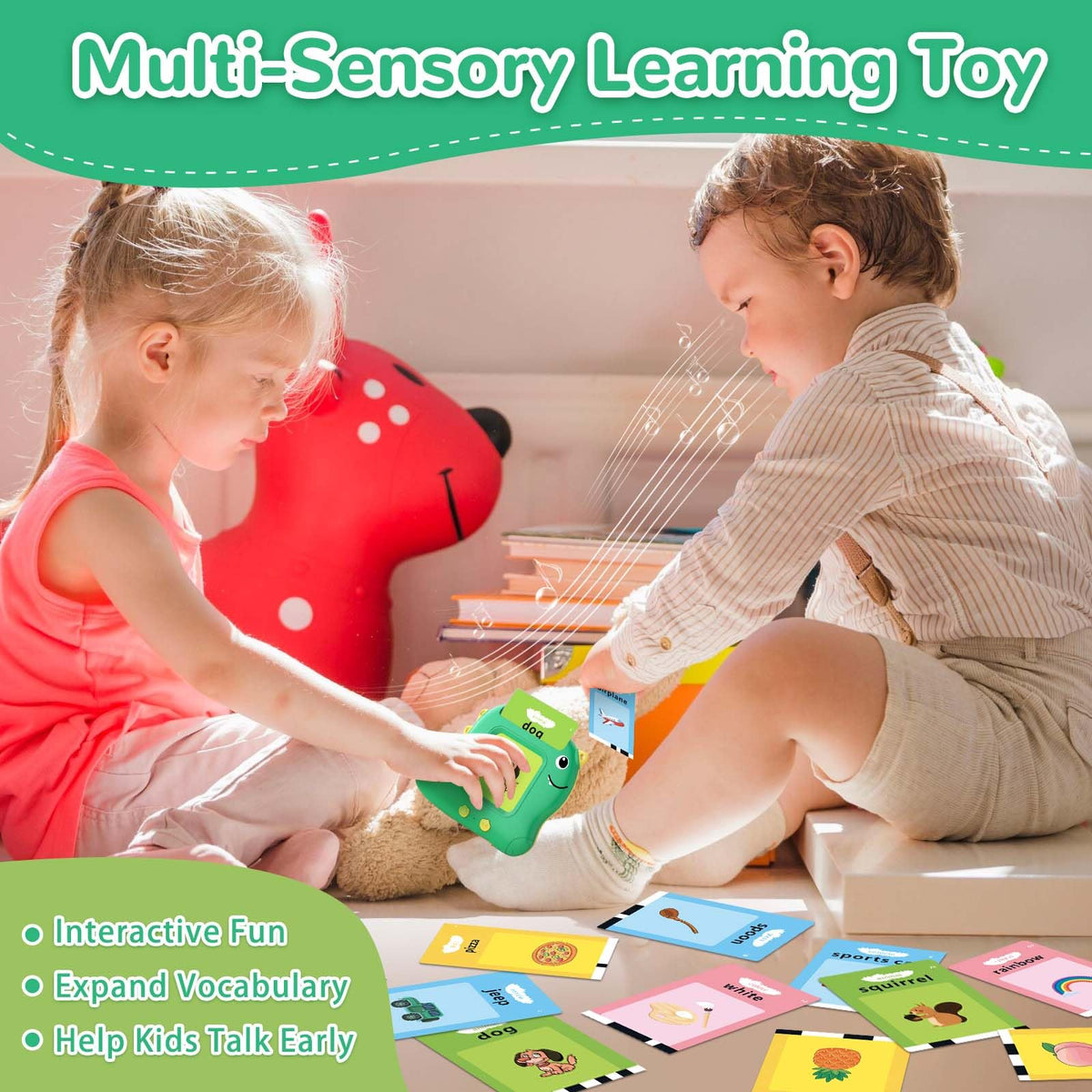 Alotwan Talking Flash Cards with 510 Sight Words, Toddler Toys for 1-4