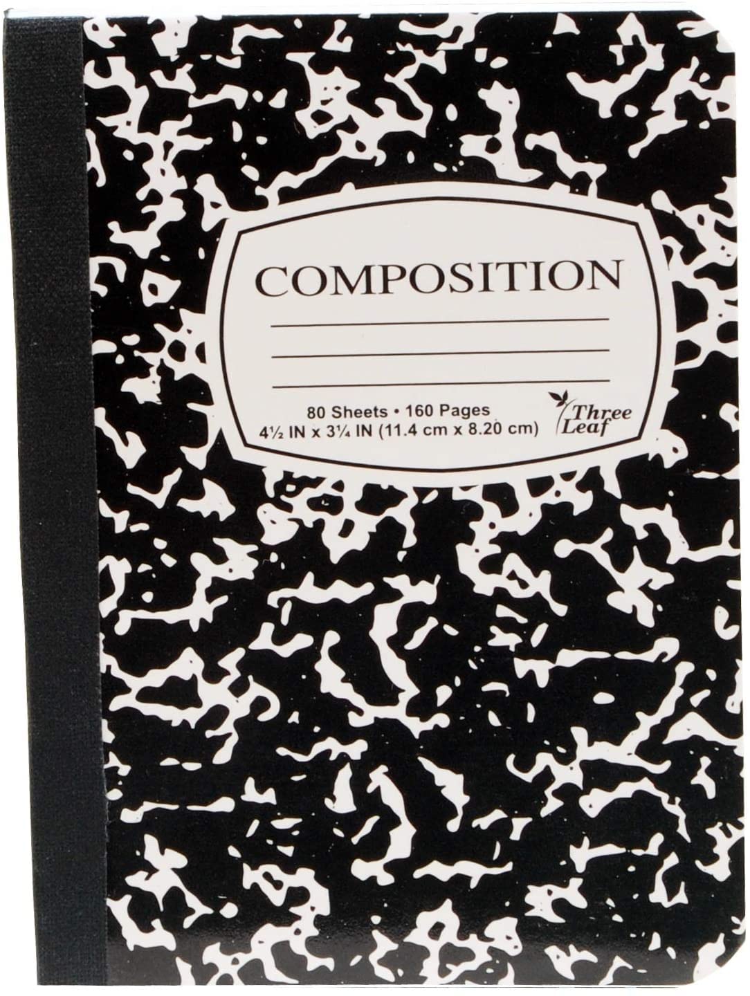 6 Mini Marble Composition Notebooks, 4-1/2" x 3-1/4", College Ruled, 80 Sheet (160 Pages) - Colors: