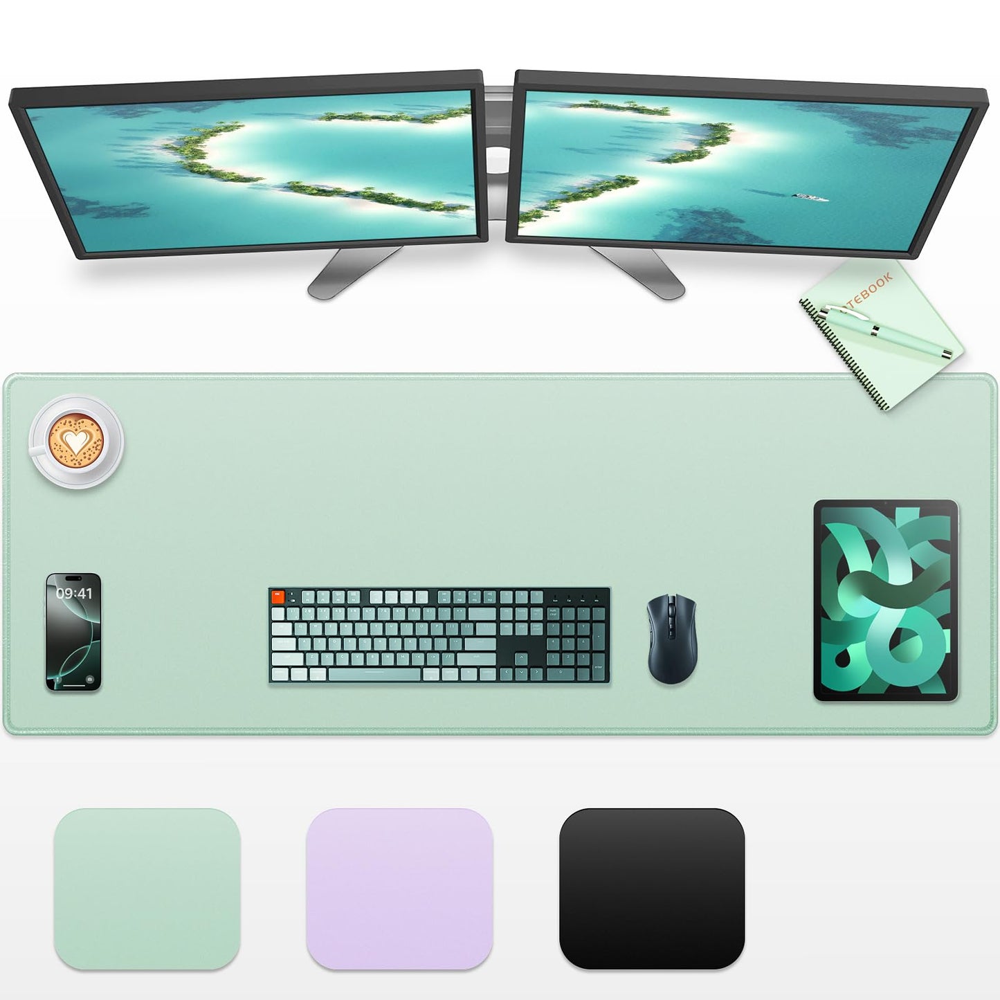 Canjoy Large Desk Mat, 47.2"x15.7" Full Size Desk Pad Big Computer Mousepad