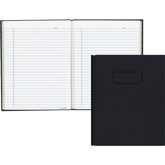 Blueline Business Notebook, Index Sheet, Self-Adhesive Tabs, 192 Pages, 9.25" x 7.25", Black (A9.82)