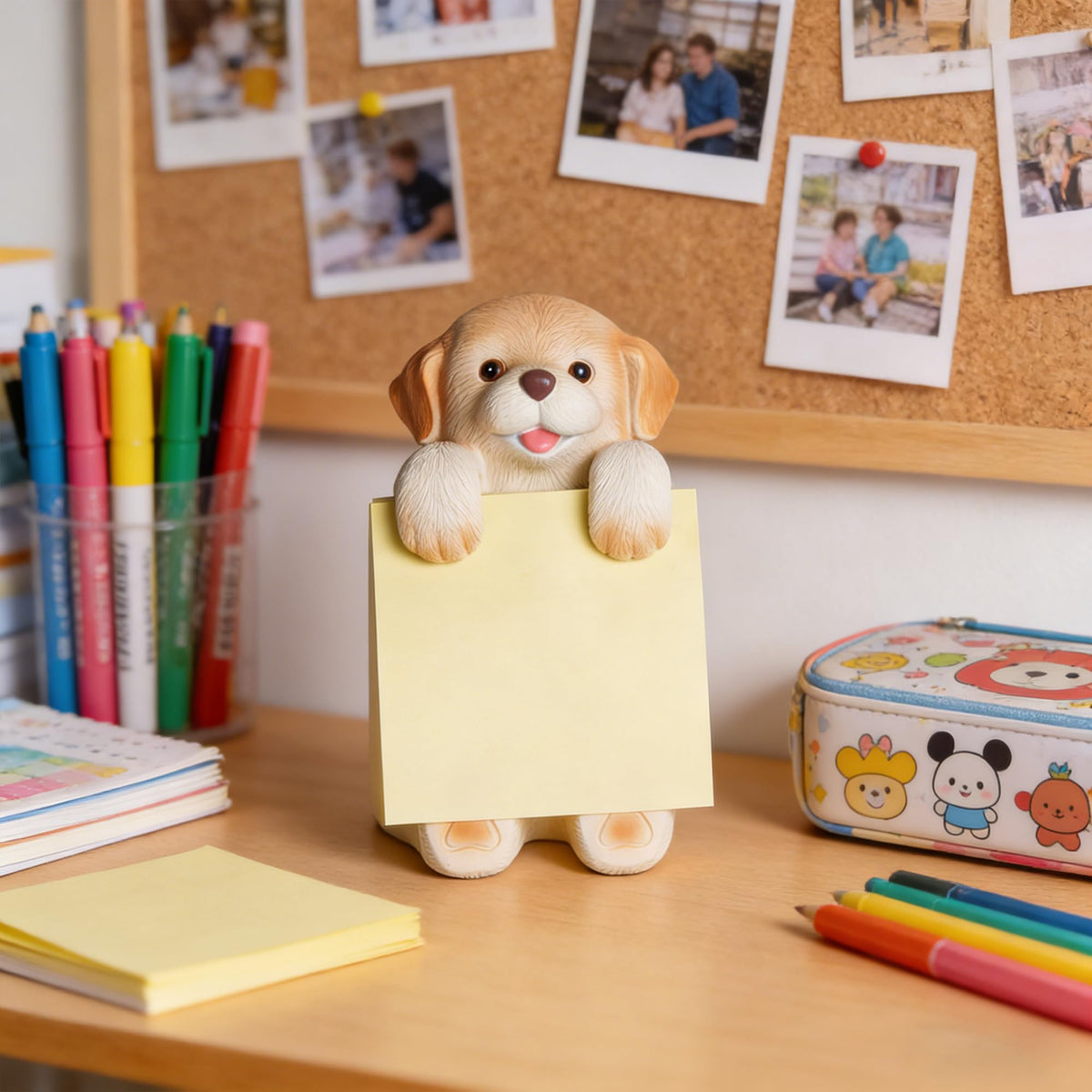 HORTIX Dog Pop-Up Sticky Note Dispenser for 3x3 in Notes, Labrador